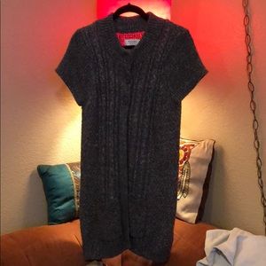 Long short sleeve sweater